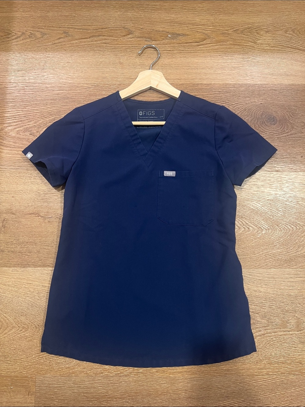 Figs Catarina Scrub Top - Navy, Size XXS